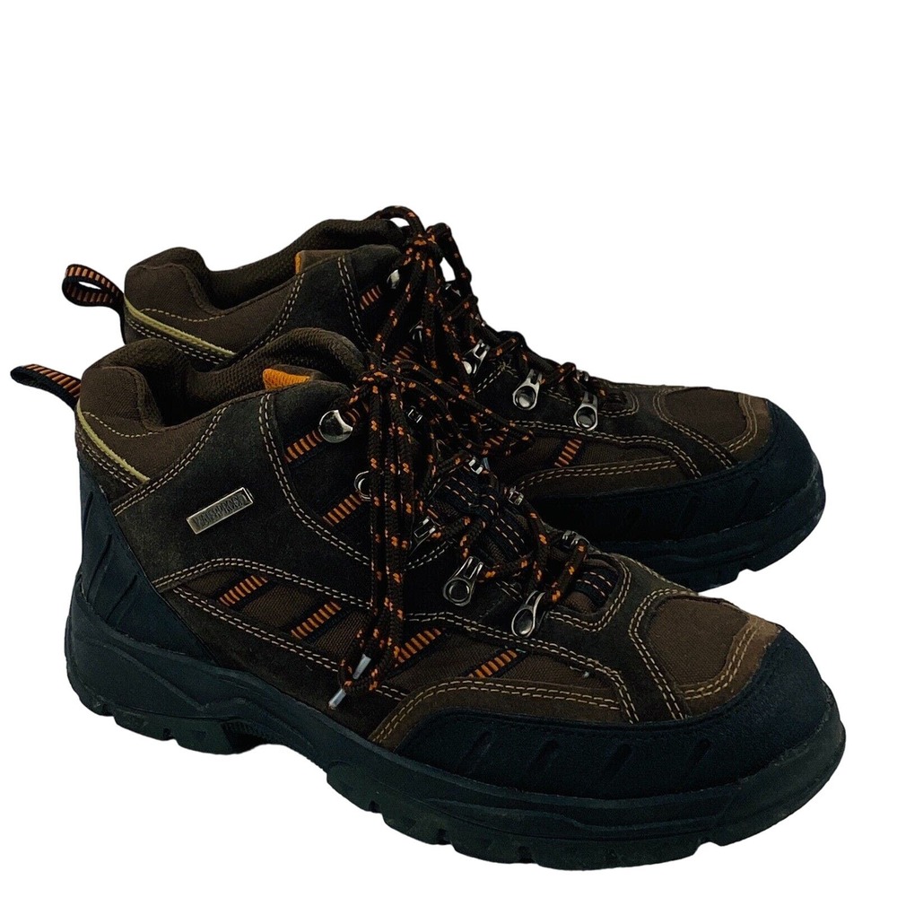 Mens 7M Brahma Kane Boots Brown Suede‎ Leather Steel Toe Waterproof Work Hiking